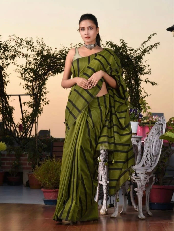 Khadi cotton saree