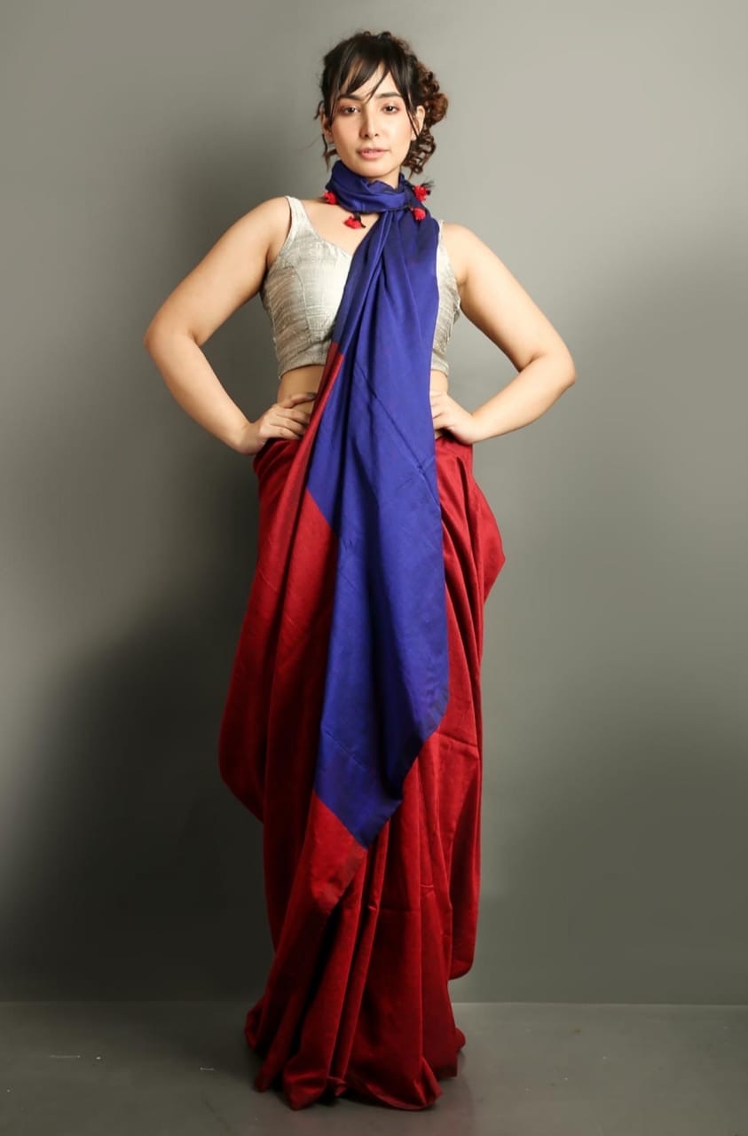 Khadi cotton saree