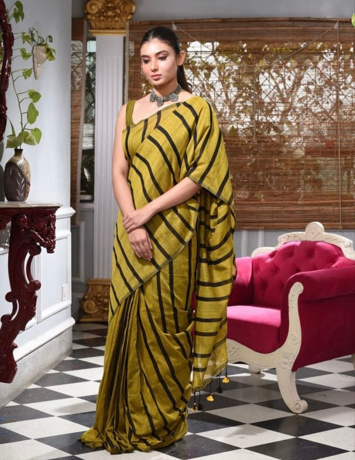 Khadi cotton saree