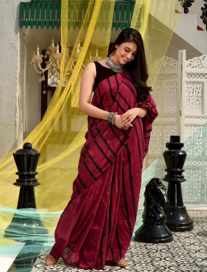 Khadi cotton saree